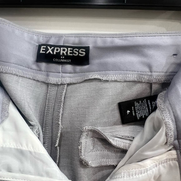 Express columnist pants, grey, size 4 long - Picture 2 of 4